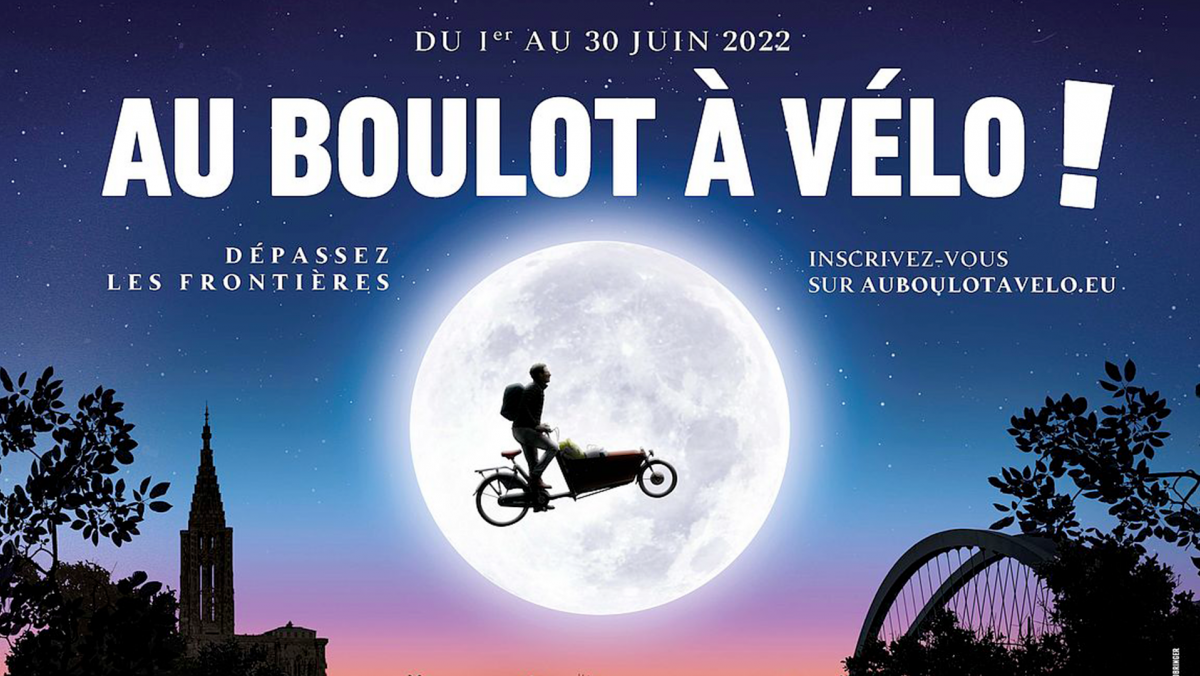 Affiche de la 13ème édition du défi "Au boulot à vélo" (2022)