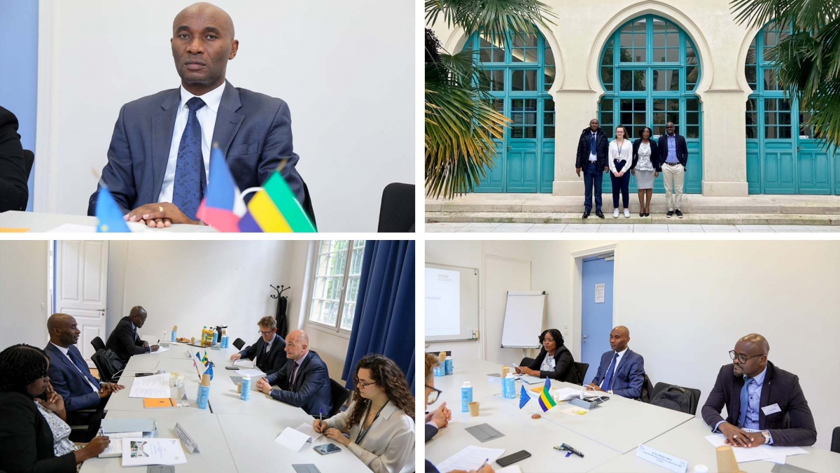 Mai 2023 | Echanges avec une délégation gabonaise sur la formation initiale des administrateurs de l’Etat, les activités de formation continue et l’actualité du Centre de documentation (CRID)